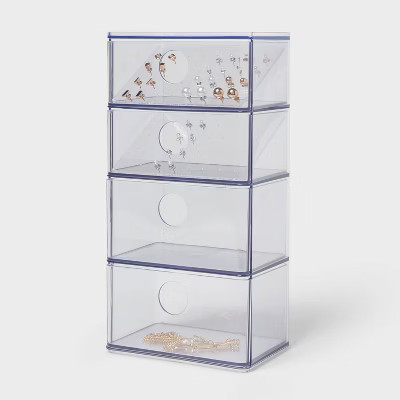 Acrylic Accessory Organizer with Drawer - Brightroom