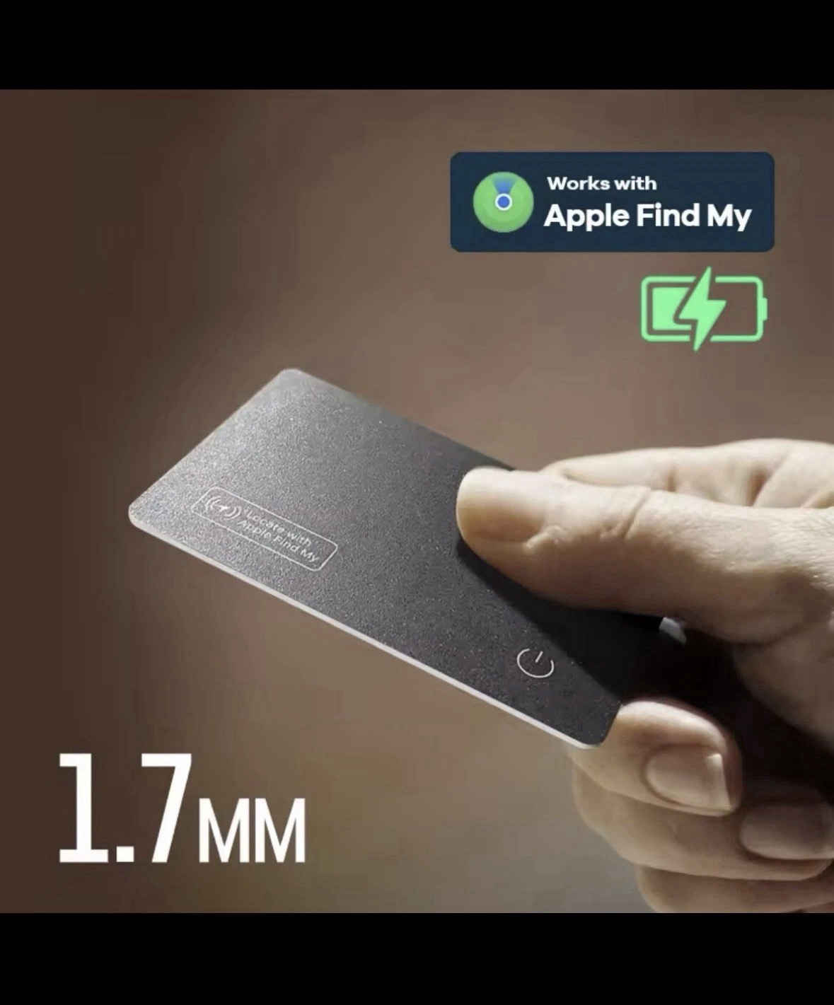GPS Wallet Tracking Card Locator Slim Bluetooth Anti-Loss Finder Apple Android