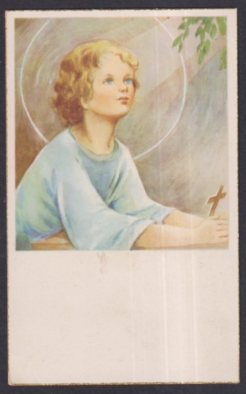 Holy card antique de Jesus Niño santino image pieuses estampa