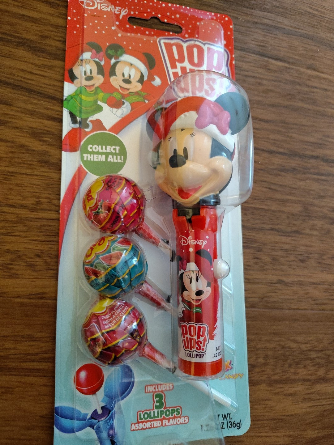 DISNEY Minnie Mouse Pop Ups! Lollipop Filled With Chupa Chups by Flix Candy, NEW