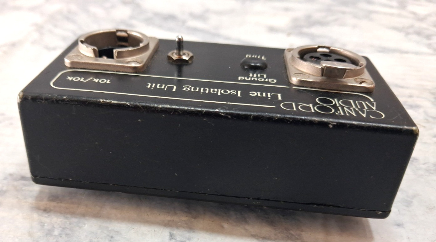 Canford Audio Line Isolating Unit 10K/10K BLACK UNIT ONLY