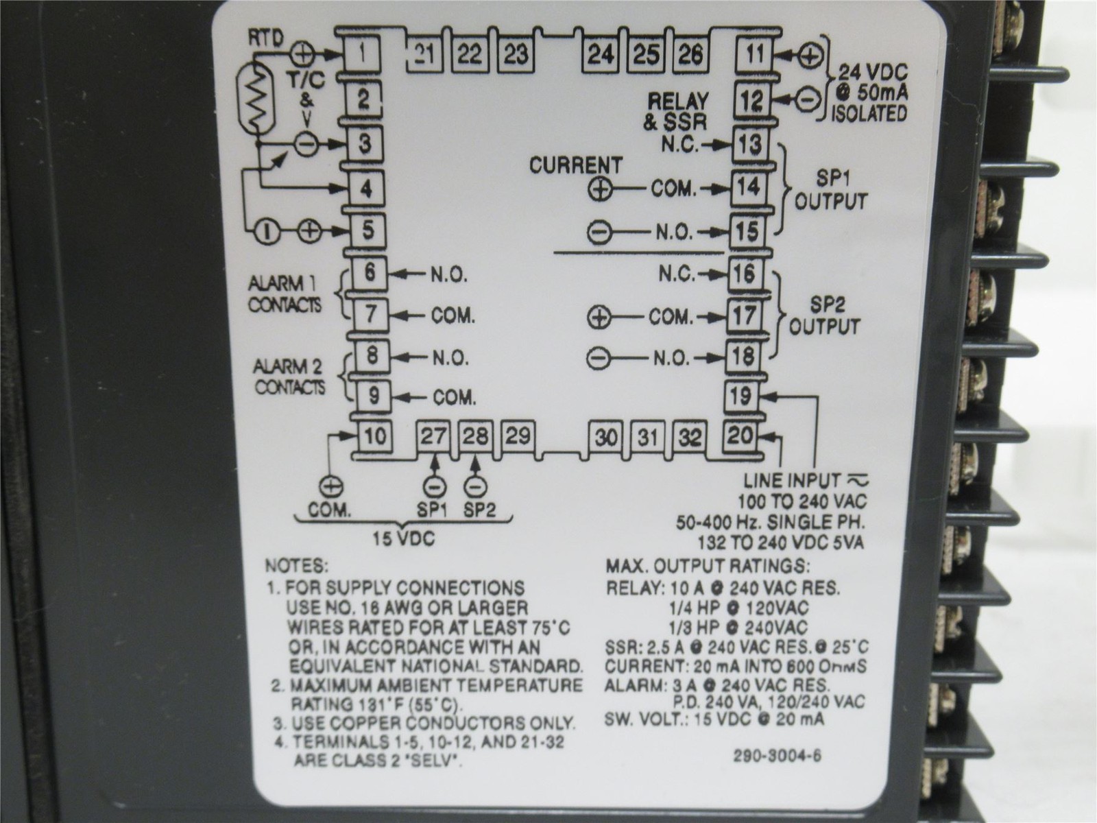 230559 New-No Box; Love Controls 26150-948 Temp/Process Controller; 100-240VAC