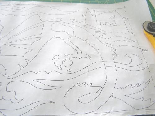 Longarm paper pantograph Dragons Galore The Fantasy Series Judy Lyon #1576
