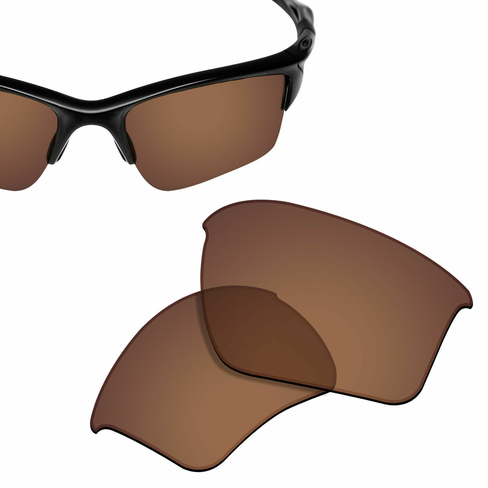 Polarized Replacement Lenses for-OAKLEY Half Jacket 2.0 XL Sunglasses Brown