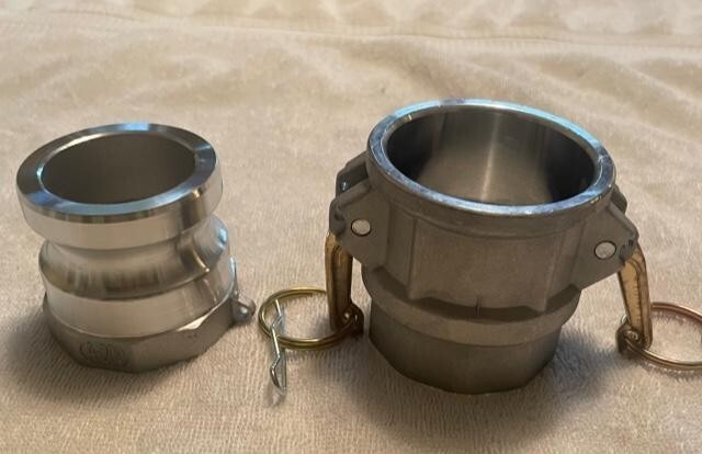 2" Camlock Coupler Coupling set for Water / Trash Pump BSP Threads aluminum.