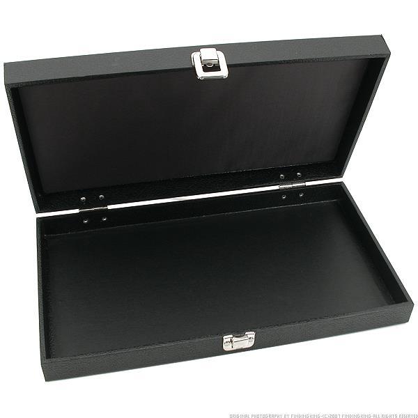 Travel Case & 50 Slot Insert Black 14 1/8" 2Pcs