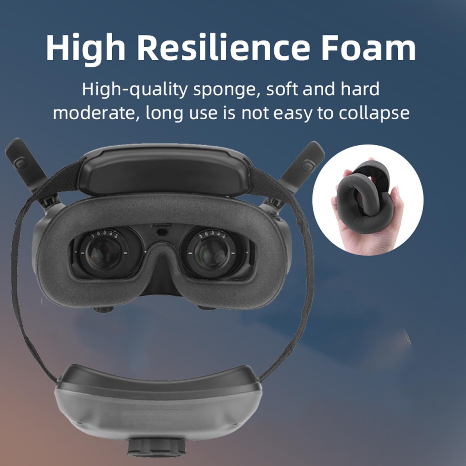 Replacement Face Padding Compatible for DJI Goggles 3 Soft Foam Sponge Eye Pa...