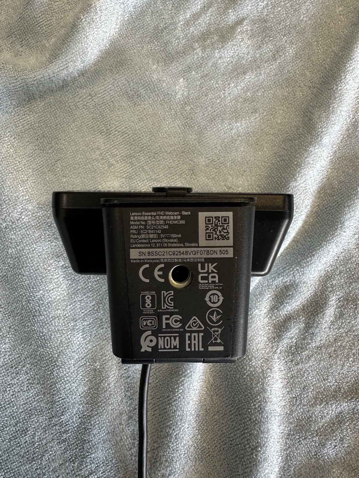 Lenovo Webcam FHDWC300 Black