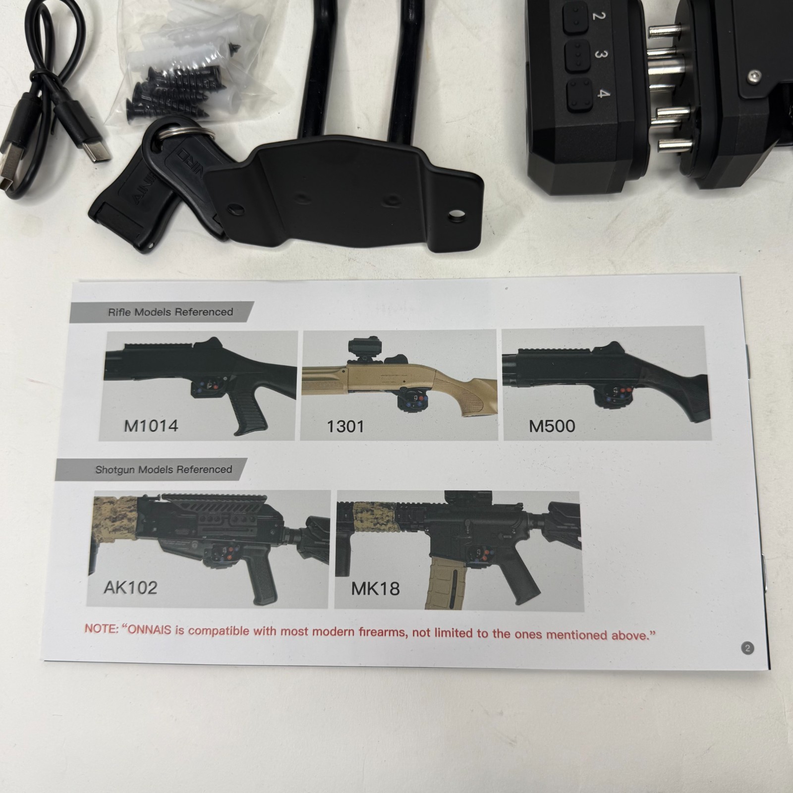 Ainiro Smart Biometric Gun Trigger Lock Model Number # GL-001