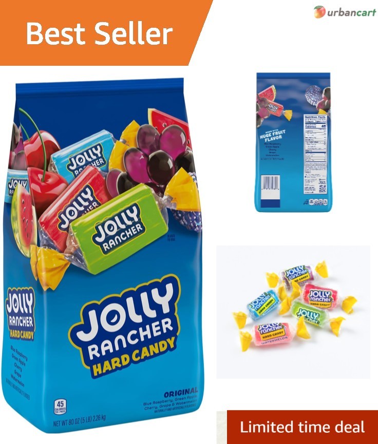 Assorted Fruit Flavored Hard Candy Bulk Bag – 5 lb of Classic Refreshing Flavors