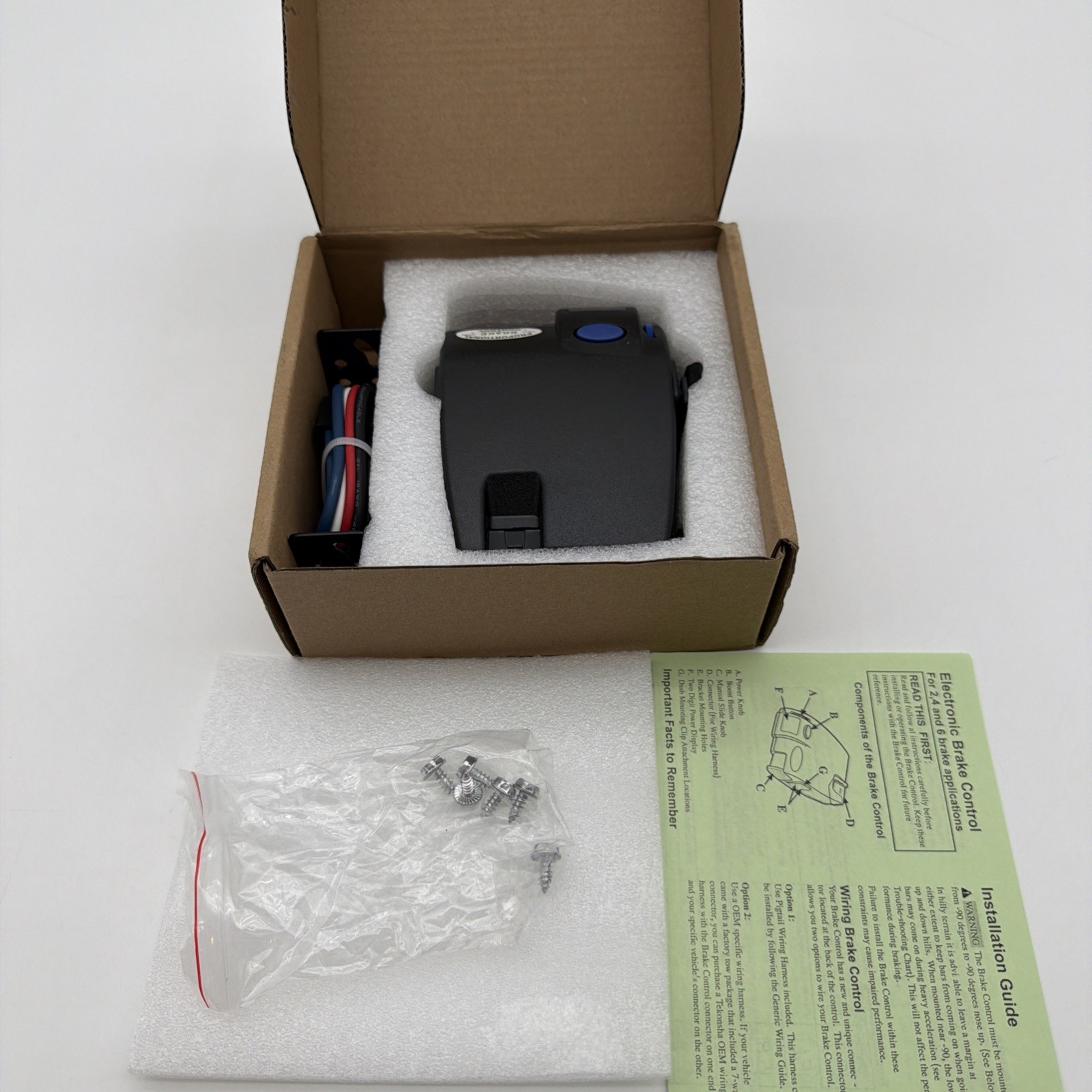 Lrichy 90160 Proportional Trailer Brake Controller 1-3 Axles LED Display