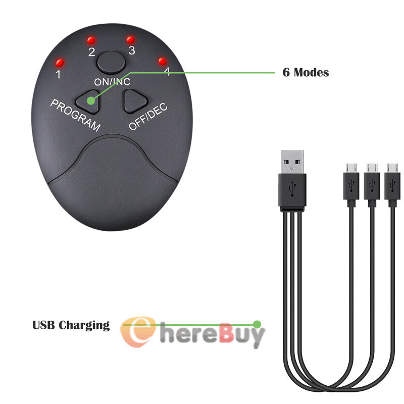 Rechargeable - EMS Abs Trainer Arms & Hips Muscle Stimulator Abdominal Training