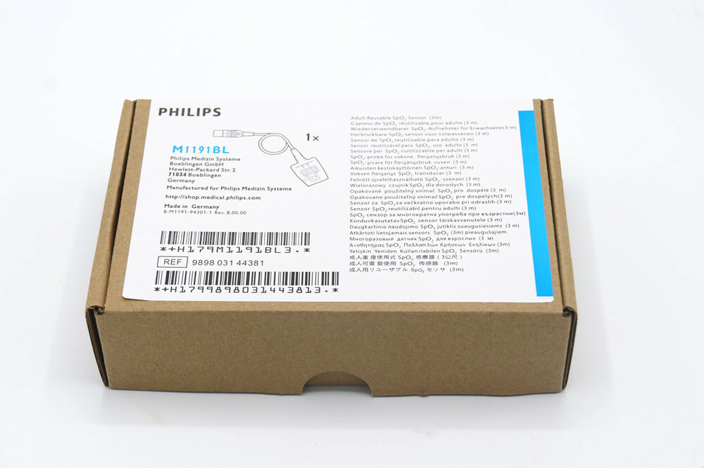 Philips M1191BL Adult Soft SpO2 Sensor Original w/ Packing - LOT OF 30