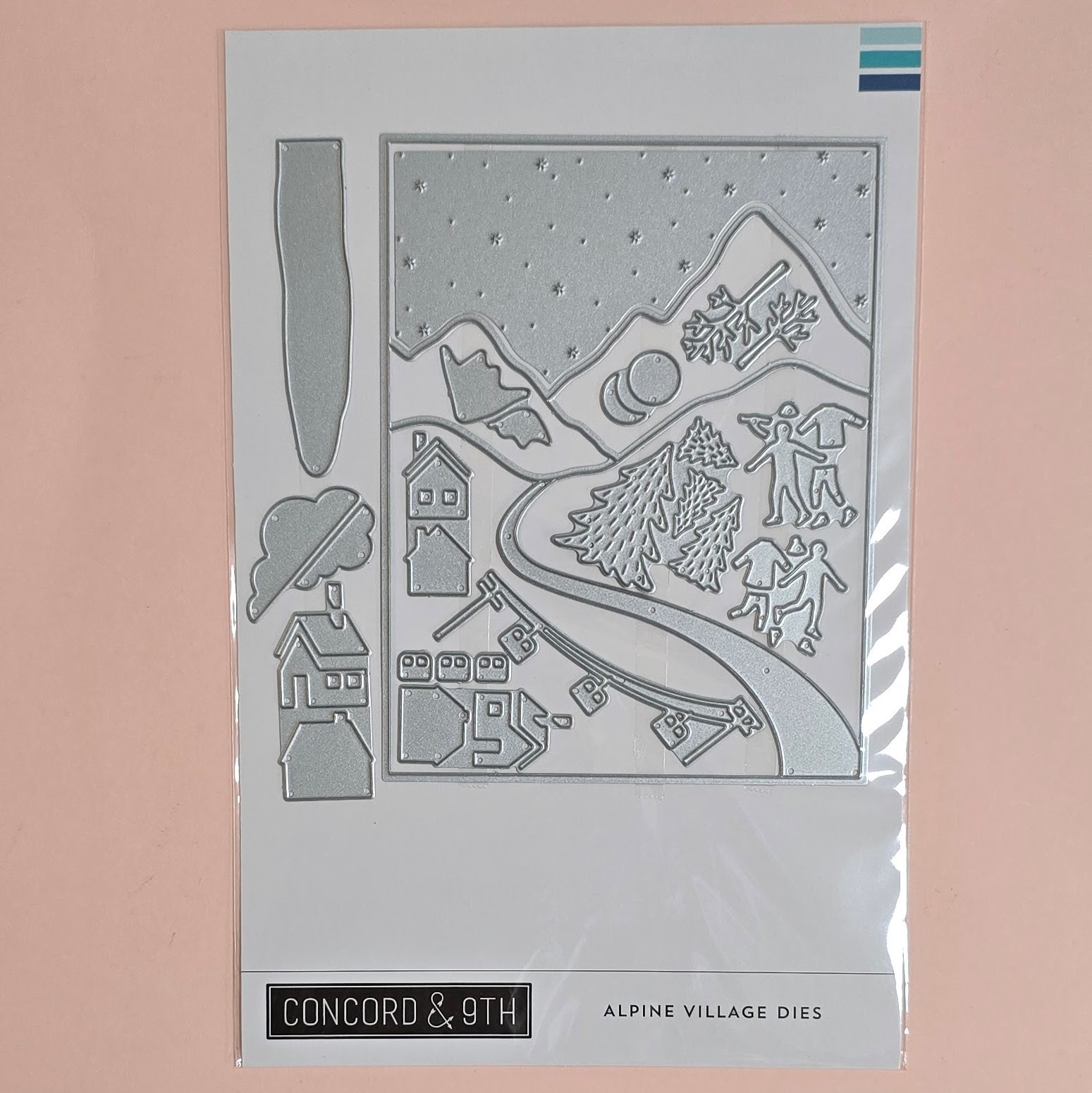 Concord & 9th ALPINE VILLAGE Stamp & Die Set - New