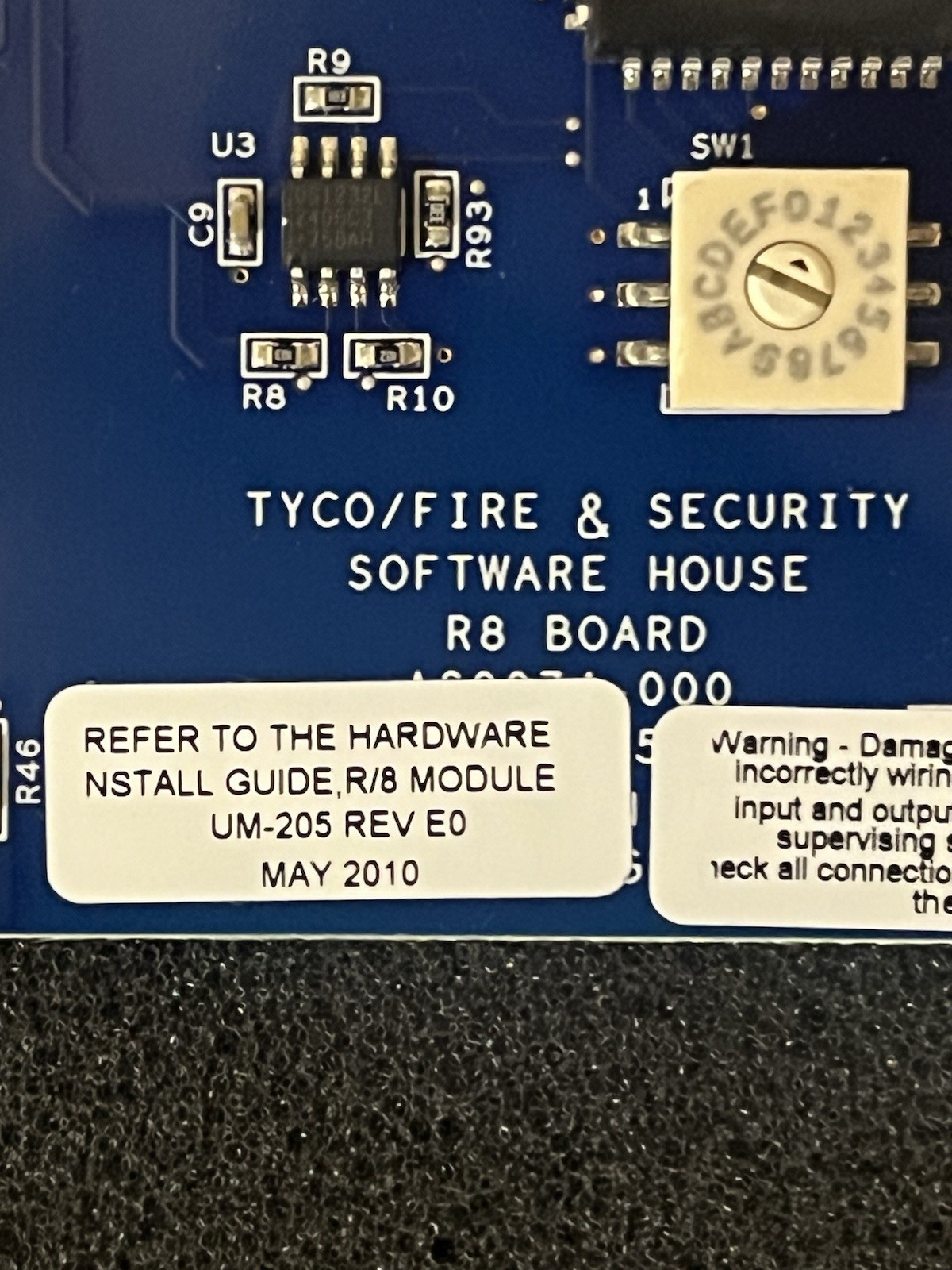 Software House R-8 Module Relay Board AS0074-000