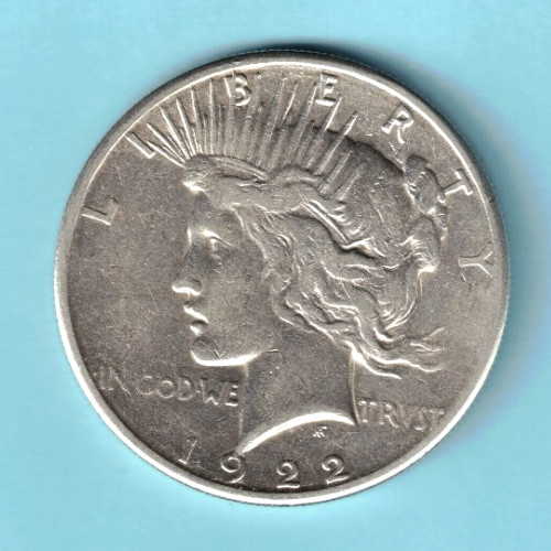 1922 S Peace Silver Dollar $1 90% Silver Coin US Mint Philadelphia Circulated