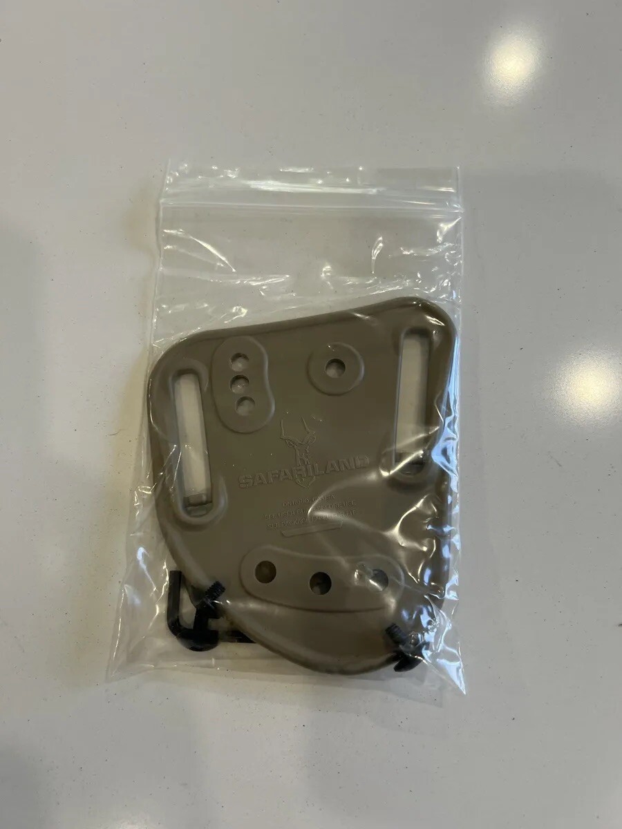 Safariland 567BL FDE 3 Hole Pattern Holster Mount 1.50” or 1.75" Belt Loop