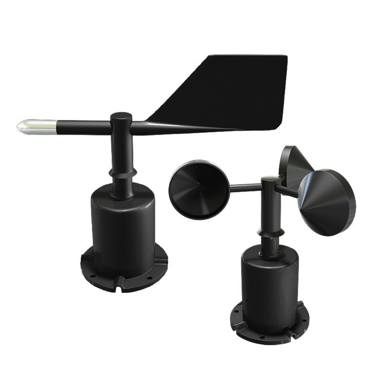 Polycarbonate Housing Outdoor 3-cup Wind Speed Sensor + Wind Direction Sensor