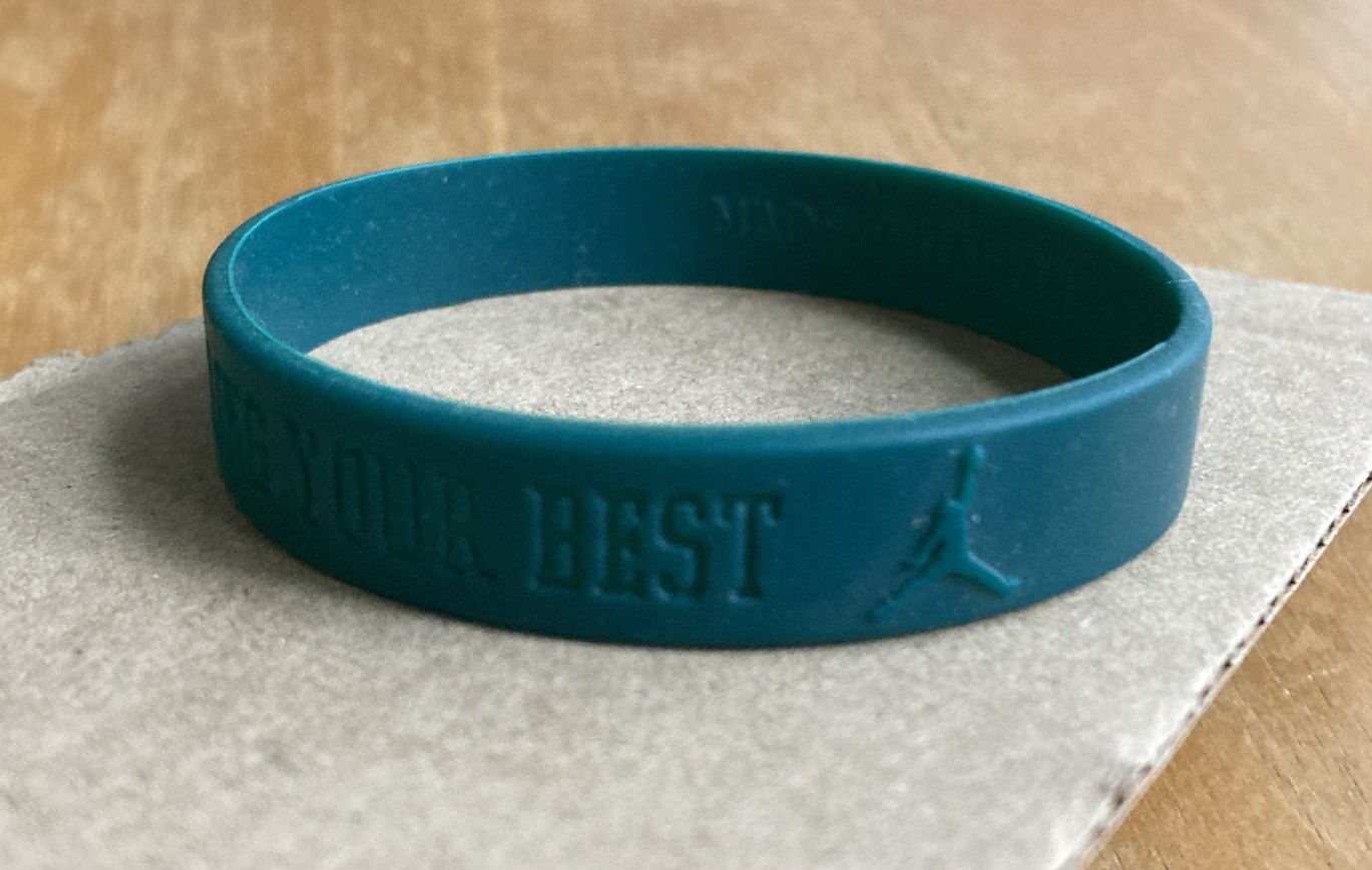 Original Nike Jordan Bring Your Best Silicone Baller Band ID Bracelet NBA Bulls