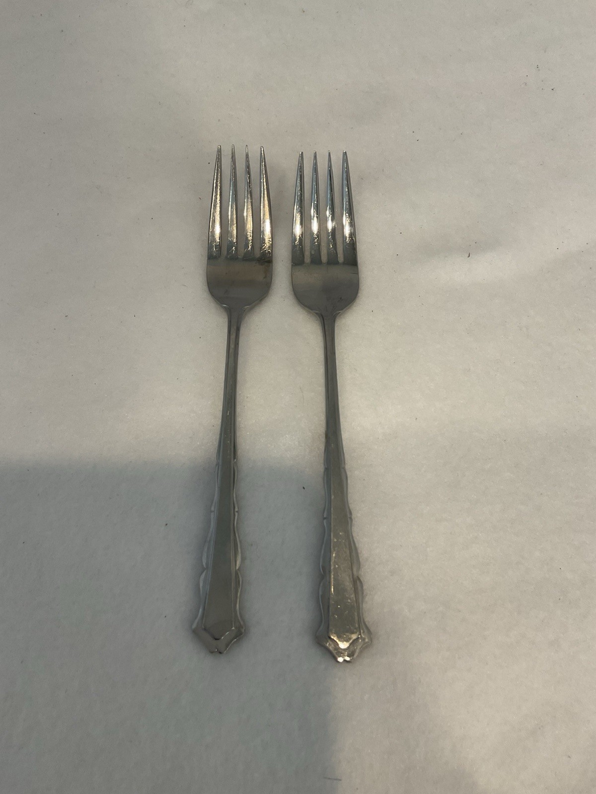 NorthCraft Japan Replacement Flatwear Silverware Glossy Beaded Scalloped Forks