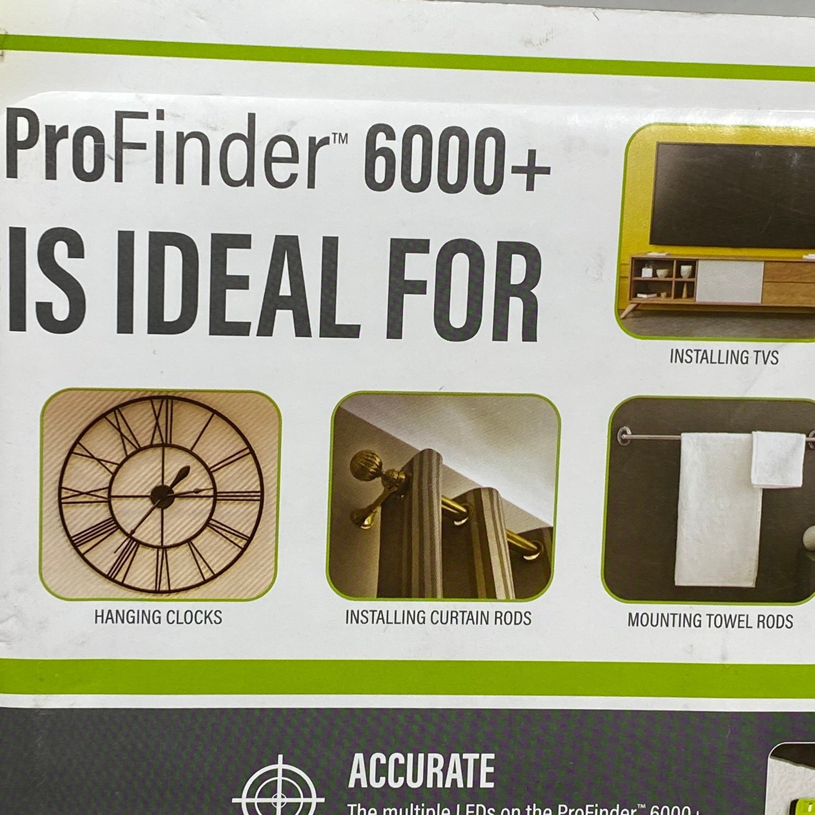 Precision Sensors Professional Stud Finder ProFinder 6000 + Built-In Level
