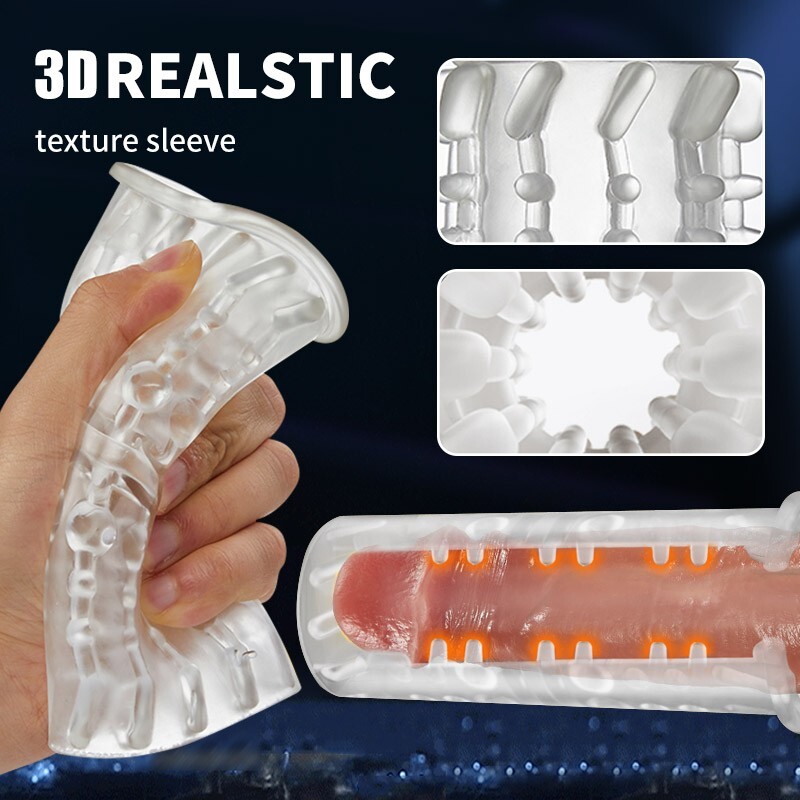Male Masturbaters Automatic HandsFree Rotating Cup Thrusting Stroker Lubricants