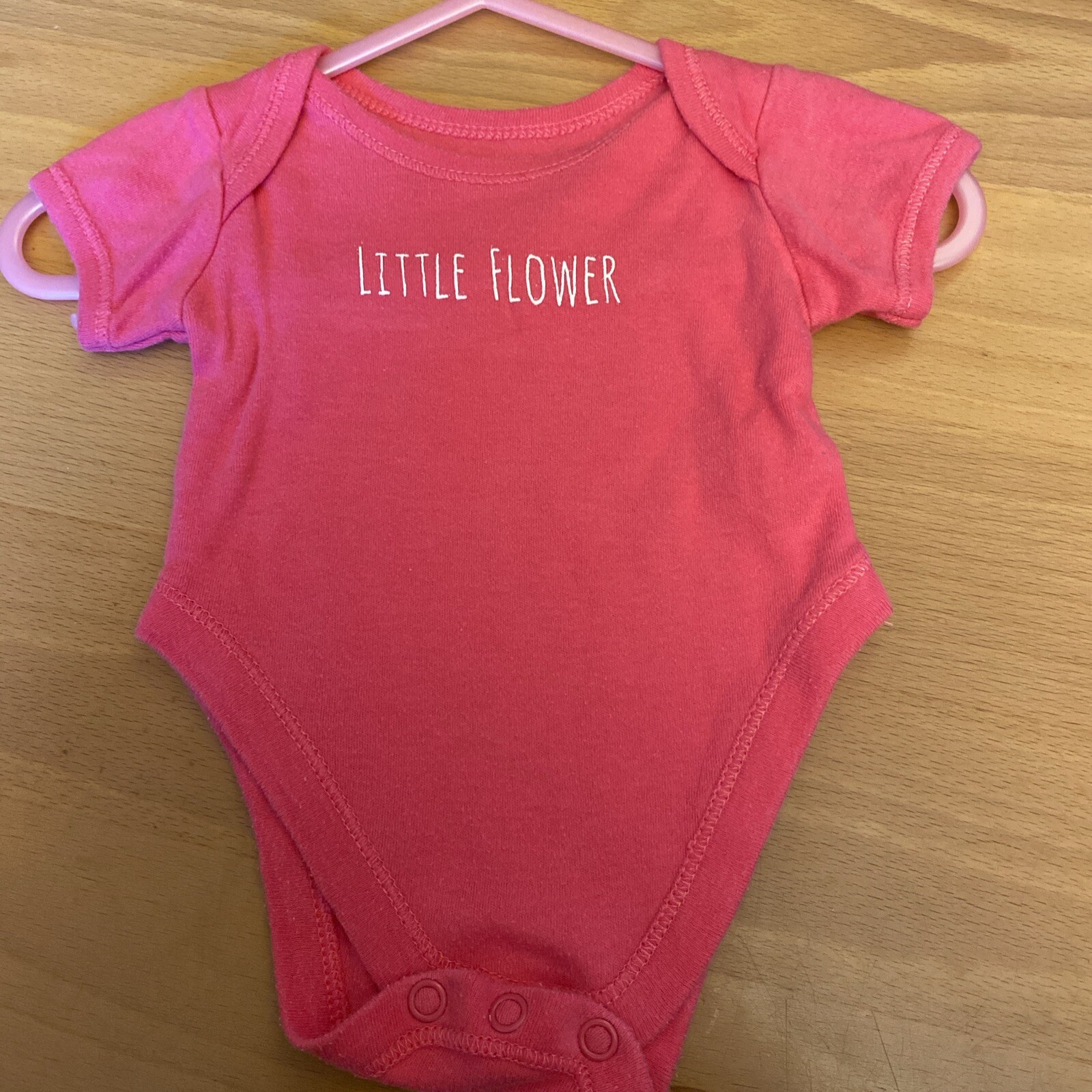 baby girls clothes Newborn 7.5lbs Pink Little Flower Short Sleeve Vest Top