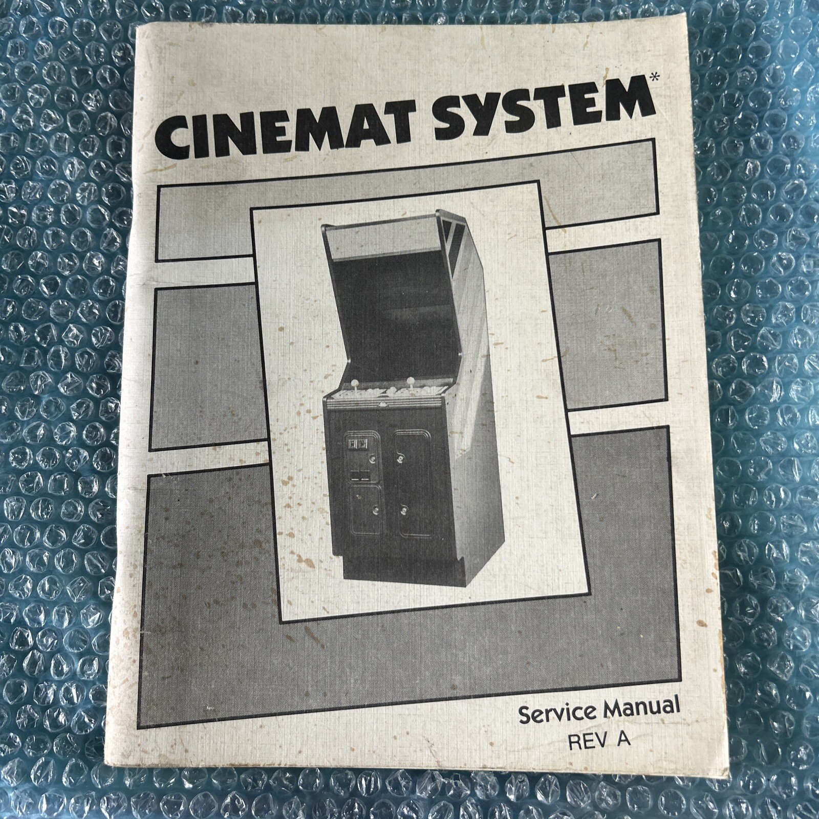 original CINEMAT SYSTEM   original  arcade video game manual