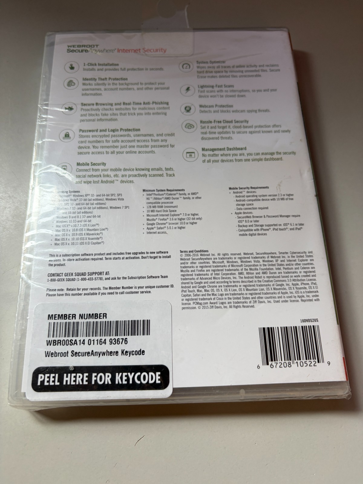 Webroot SecureAnywhere Internet Security - Full Version for Windows & Mac...