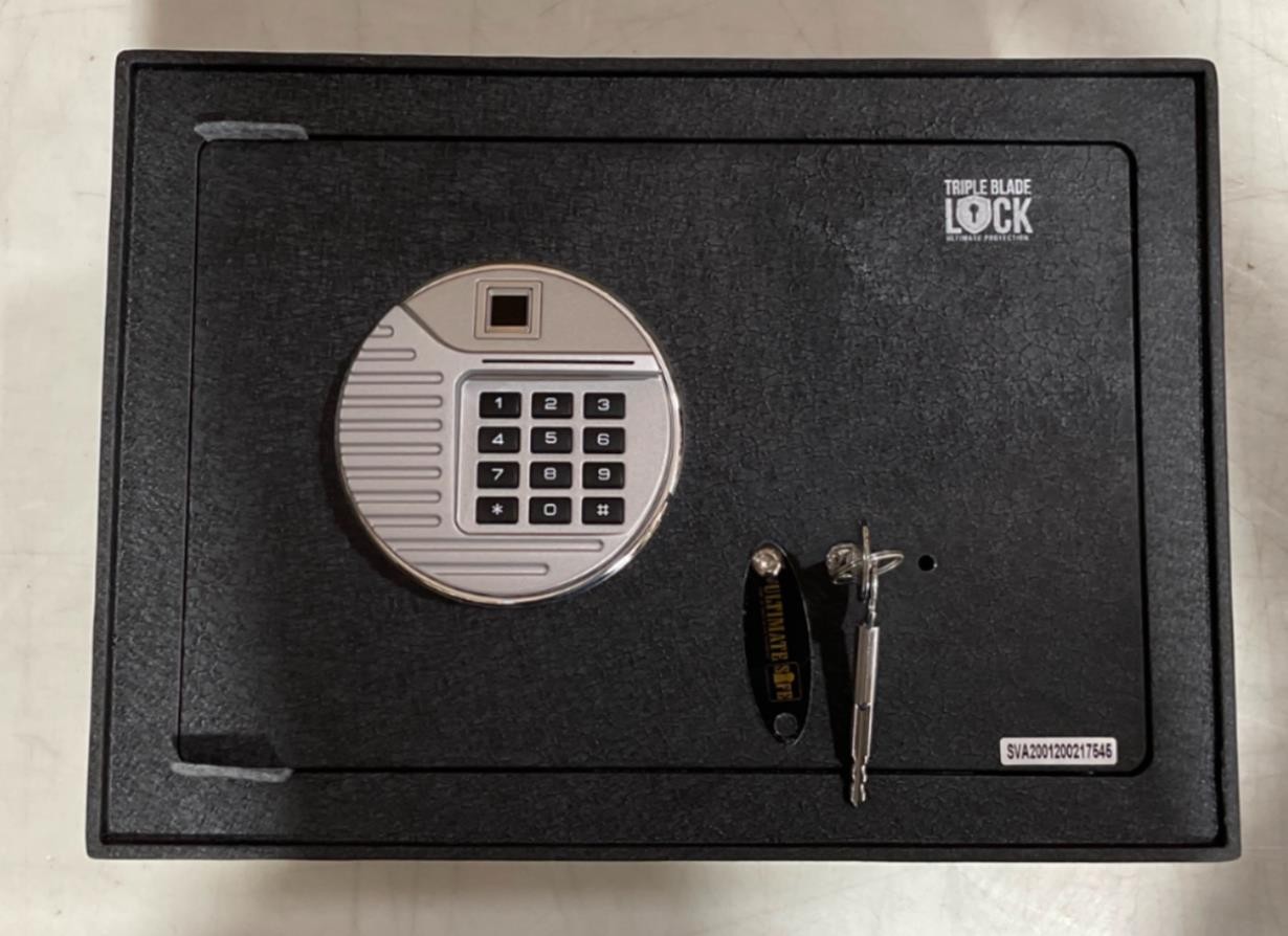 Ultimate Safe 0.5 cubic feet Biometric Fingerprint Home Office Safe Box 25BIOM