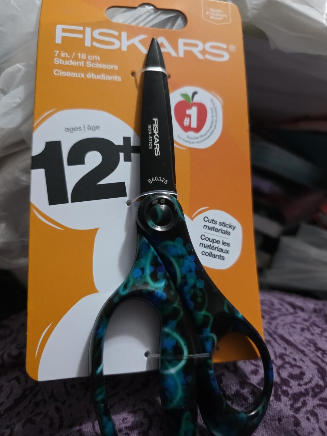 Fiskars Ba0325 7in Scissors Non Stick