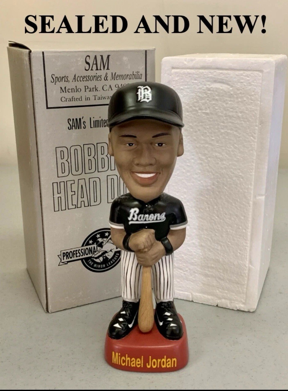 Michael Jordan Birmingham Barons SAM's Limited Edition Bobblehead New In Box