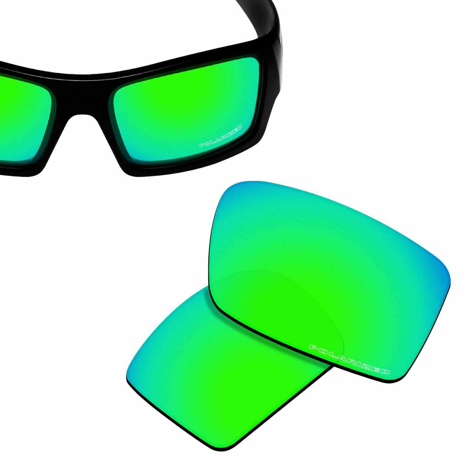 HPO Anti-Salt Water Replacement Lenses for-OAKLEY Gascan -Green Polarized