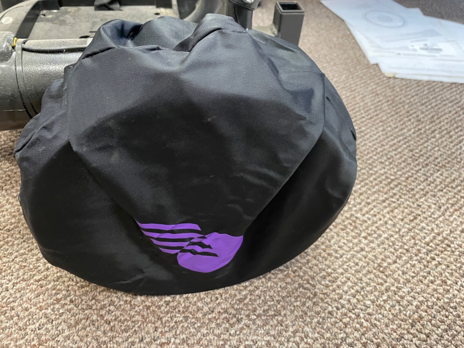 Nylon golf wheel cover for motorized and push carts