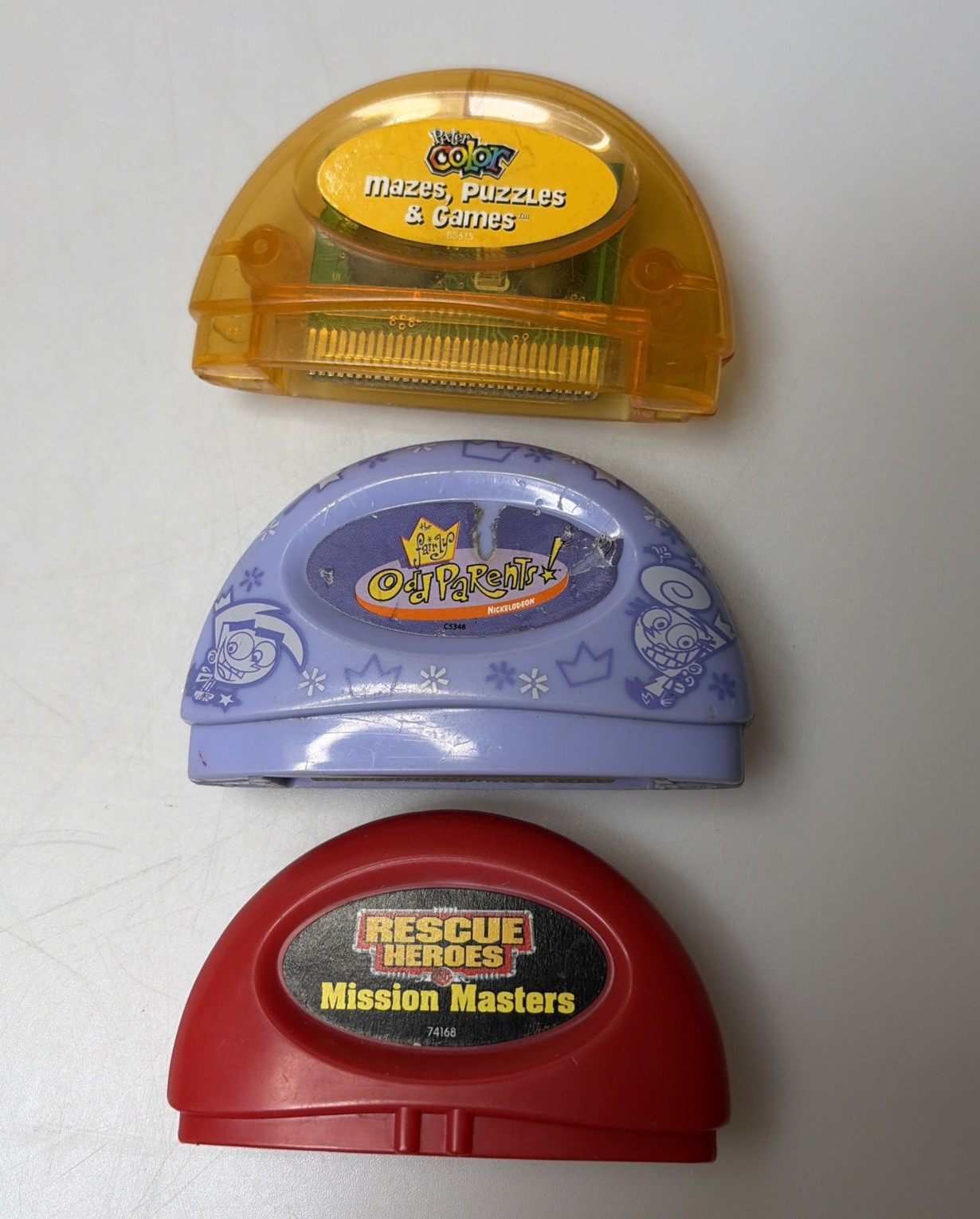 Pixter Color Arcade & Nickelodeon Sponge Bob Square Pants Games Lot of 2