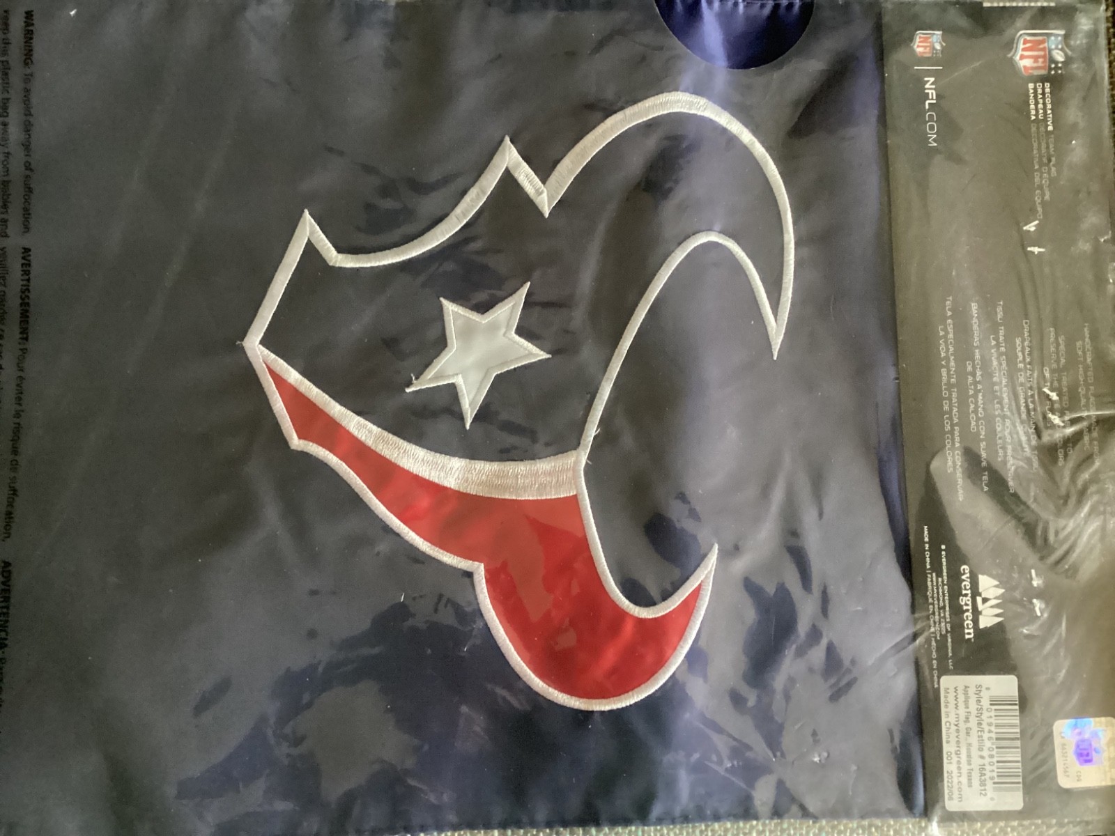 Houston Texans NFL Licensed Decorative  Flag -Wall Banner  Free Shipping