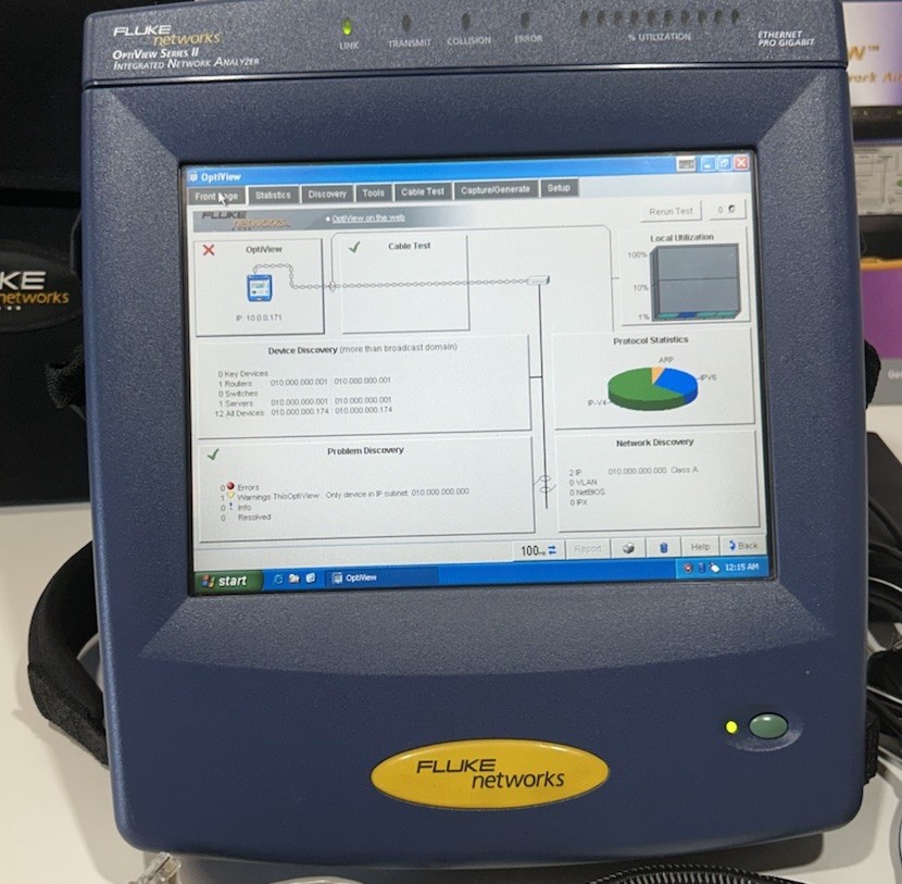 Fluke Network Optiview Series II Integrated Network Analyzer Excellent Condition