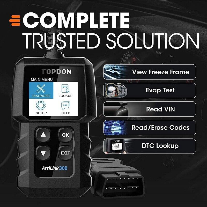 2026 Newest TOPDON AL300 Universal OBD2 Scanner Car Engine Fault Code Reader