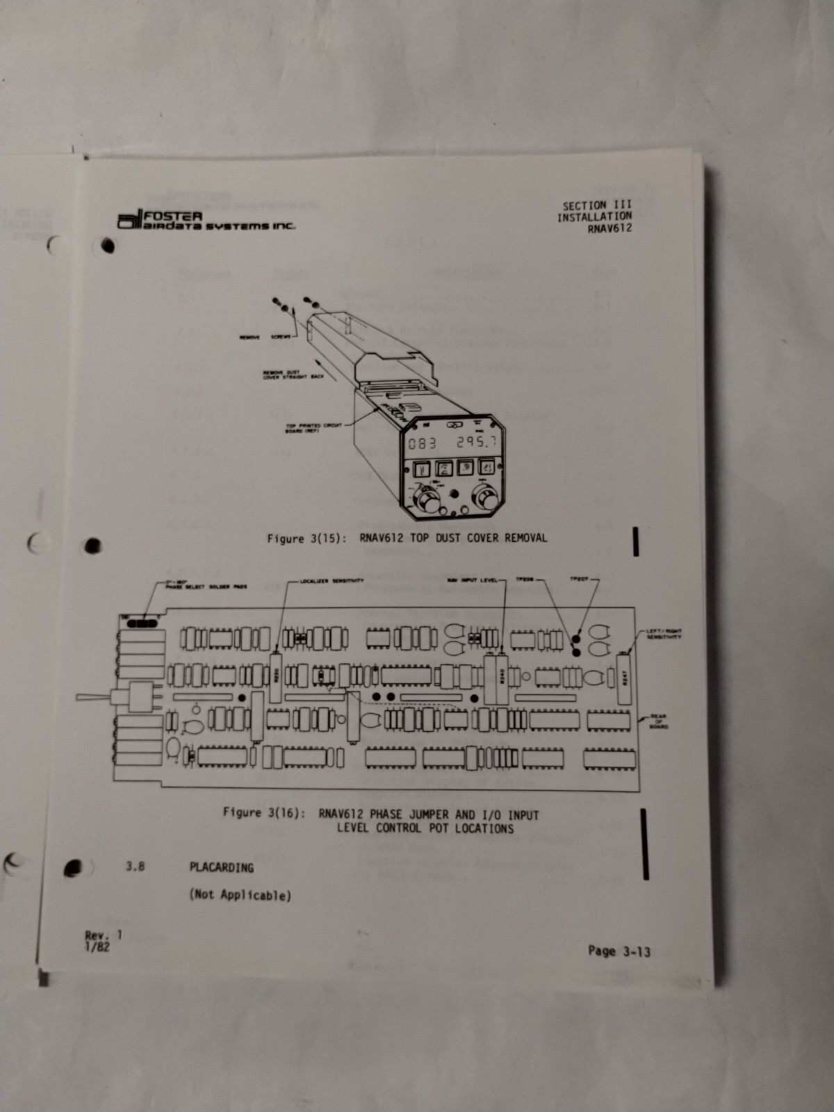 Foster RNAV612 Area Navigation System Installation & Maintenance Manual-Copy