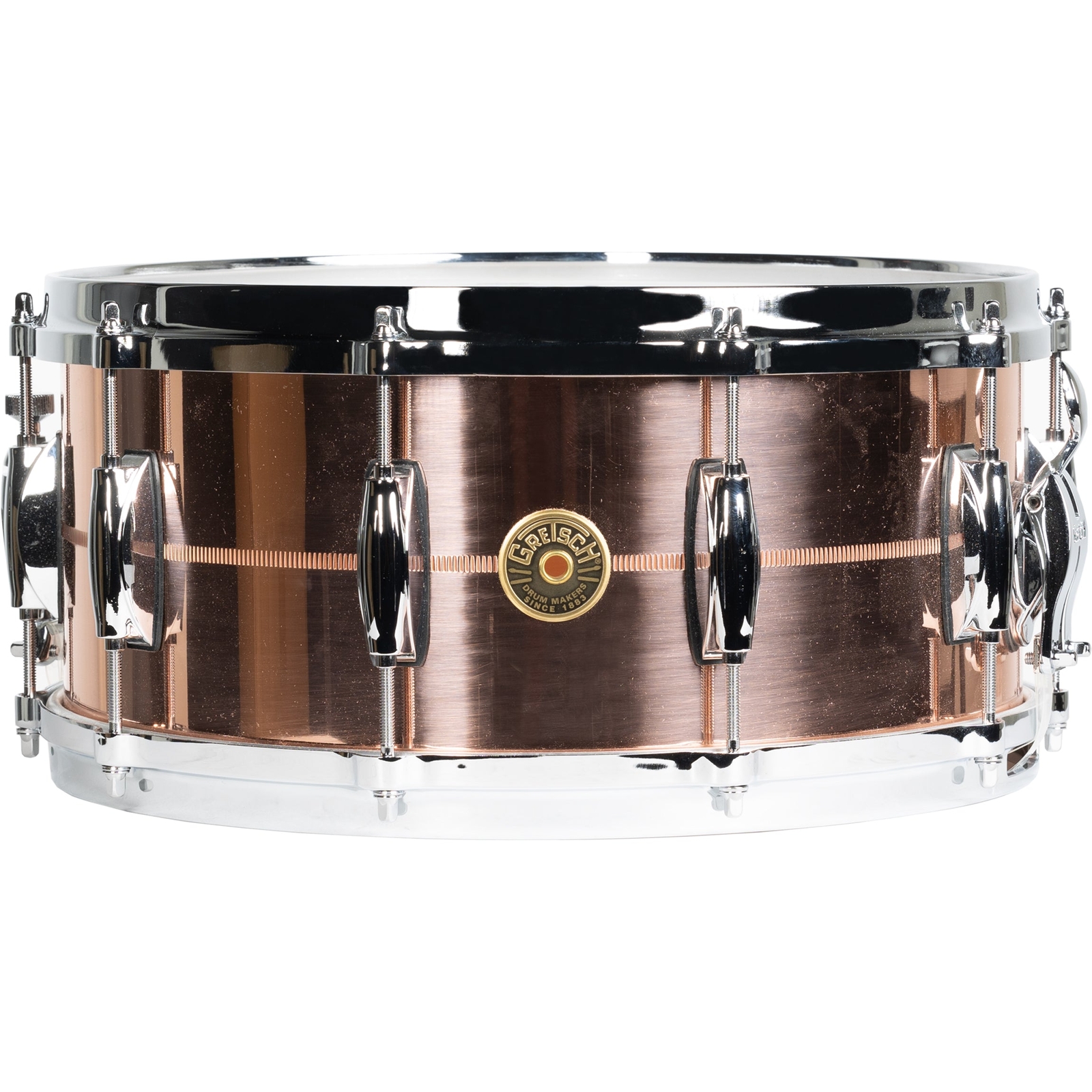 Gretsch USA Custom 6.5x14 Snare Drum - 2mm Copper