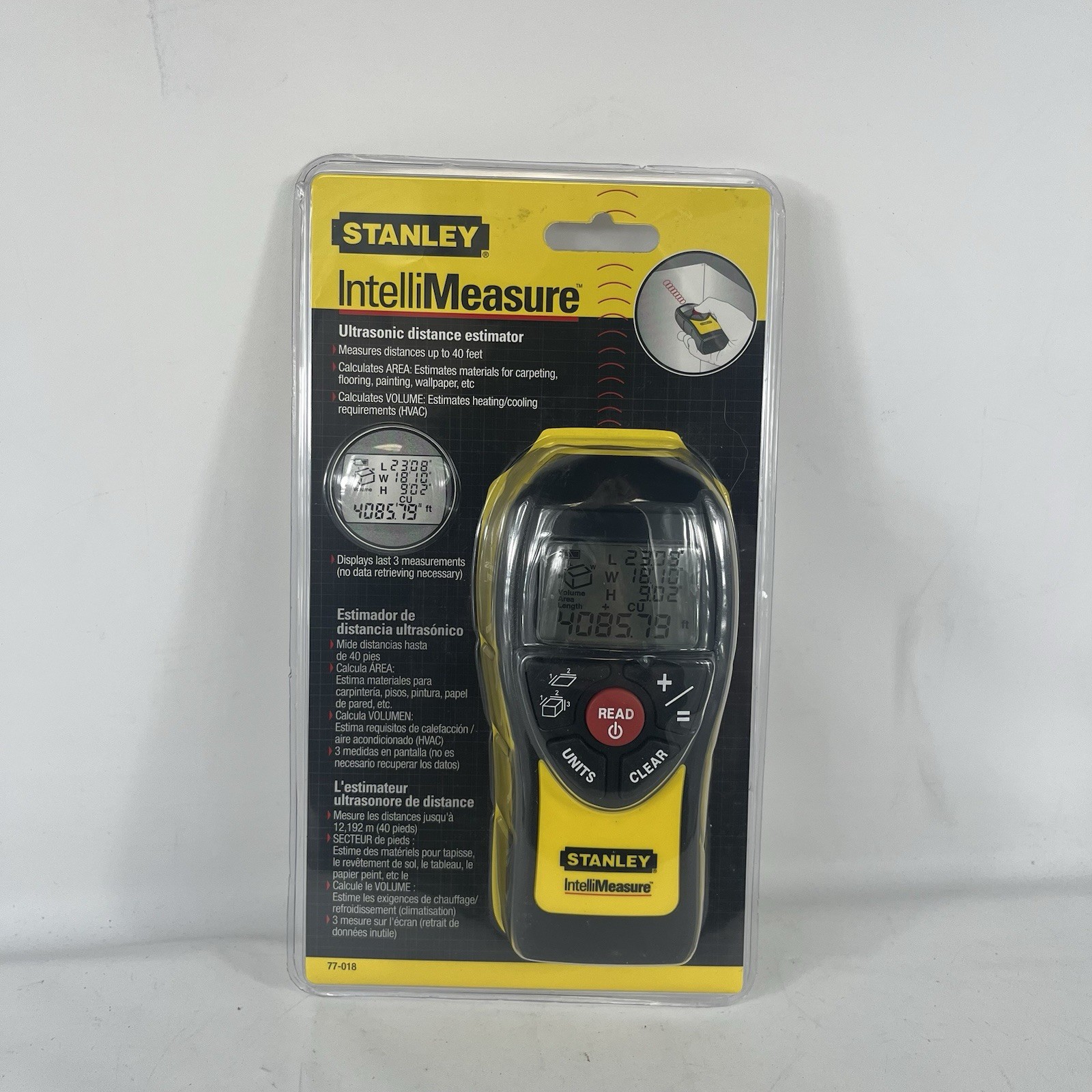 Stanley Intellimeasure Distance Estimator 40' Measuring 77-018 NEW IN PACKAGE