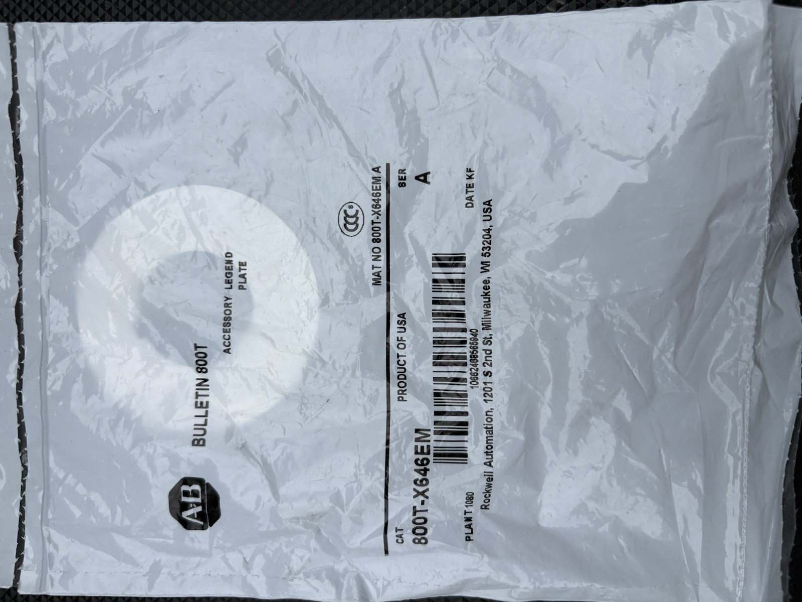 Allen Bradley 800T-X646EM