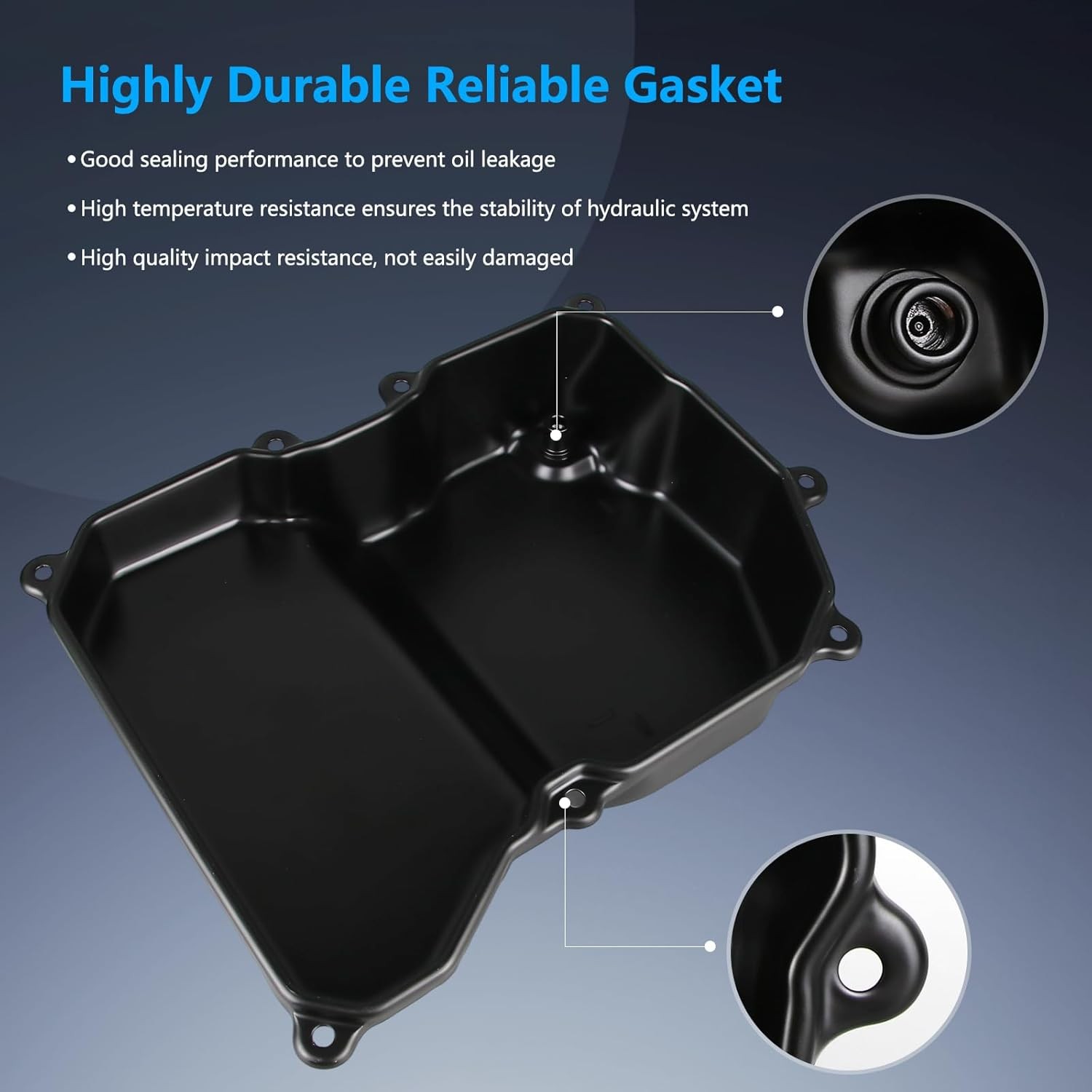 OTO-K Transmission Oil Pan with Drain Plug and Gasket Compatible with Volkswagen