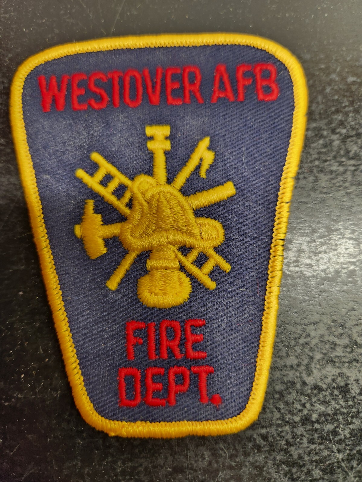 Vintage Westover AFB Massachusetts  Fire Department Patch