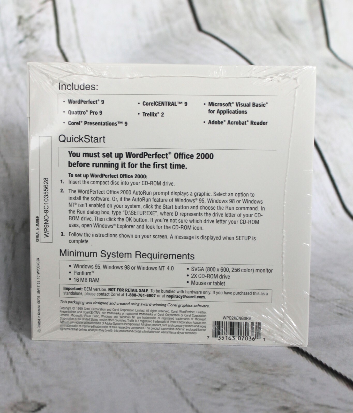 NEW Corel WordPerfect Office 2000
