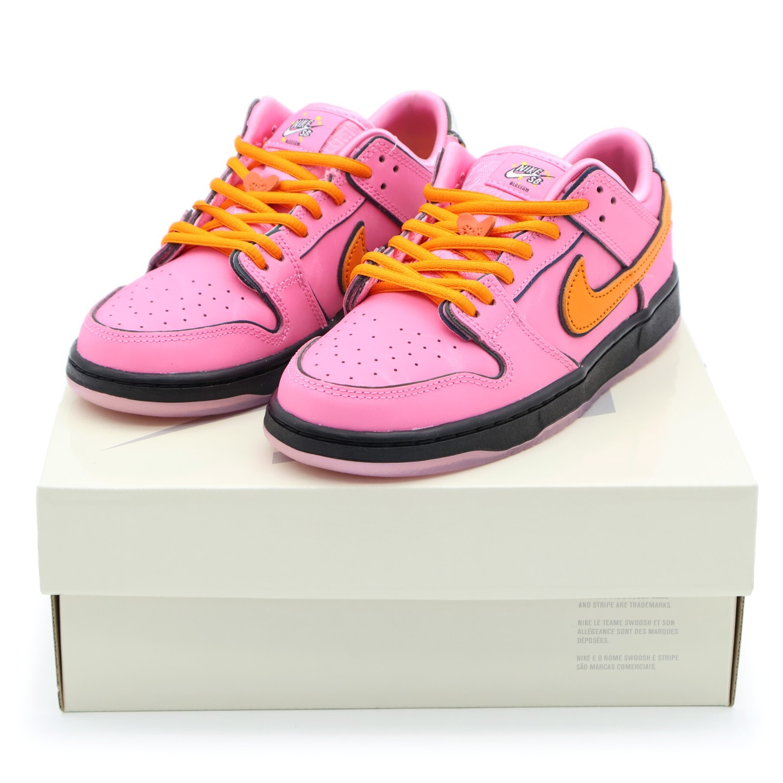 FZ3351-600 Powerpuff Girls NK Dunk Low Pro QS Blossom Pink Orange Size 4-13