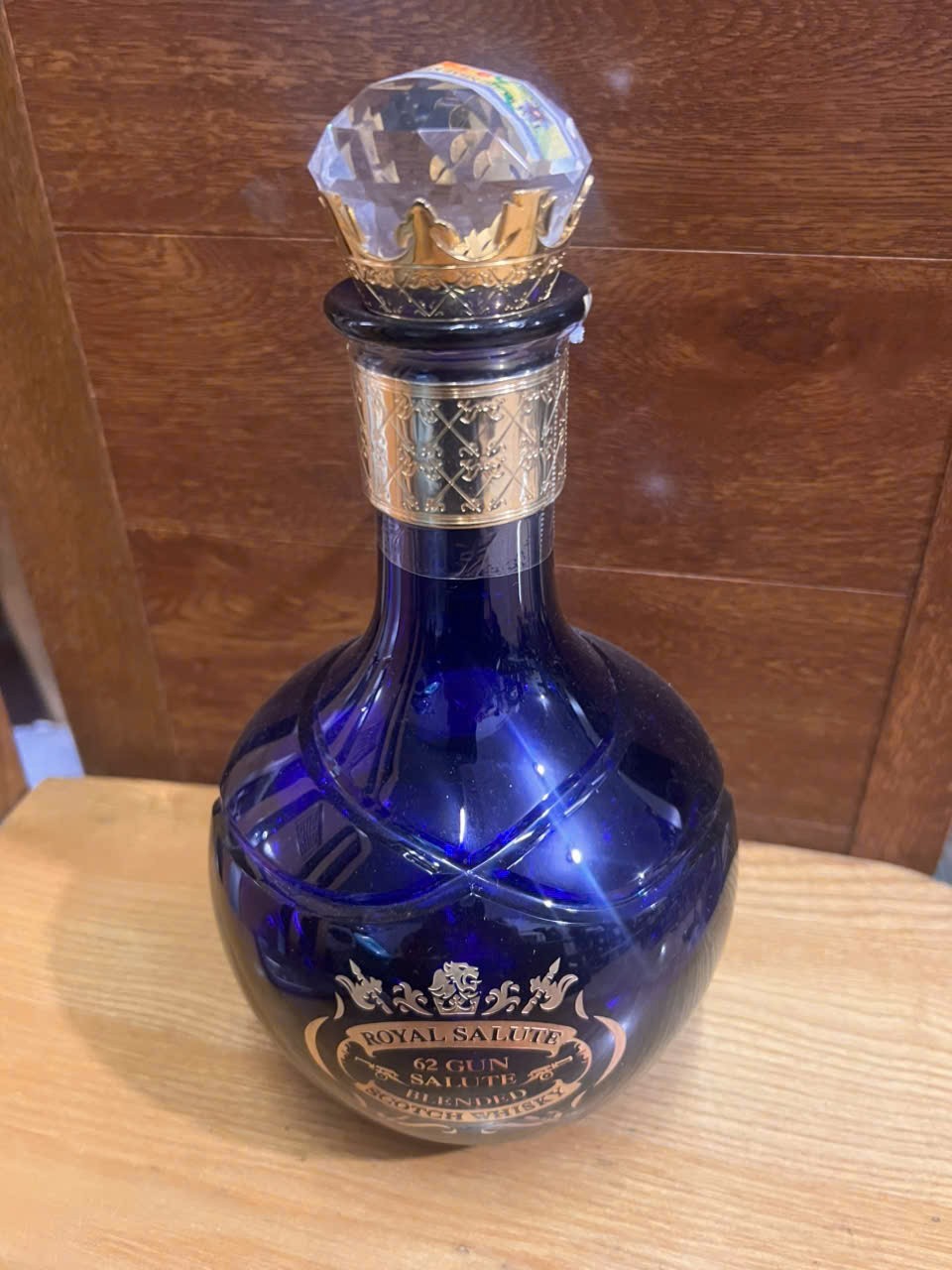 Empty bottle Chivas 62 Years