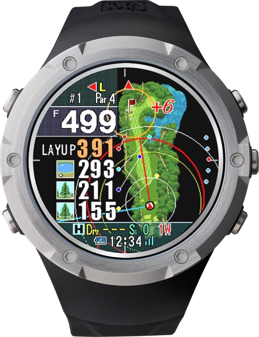 ShotNavi Evolve α Golf GPS Watch Bluetooth 1.4" Used