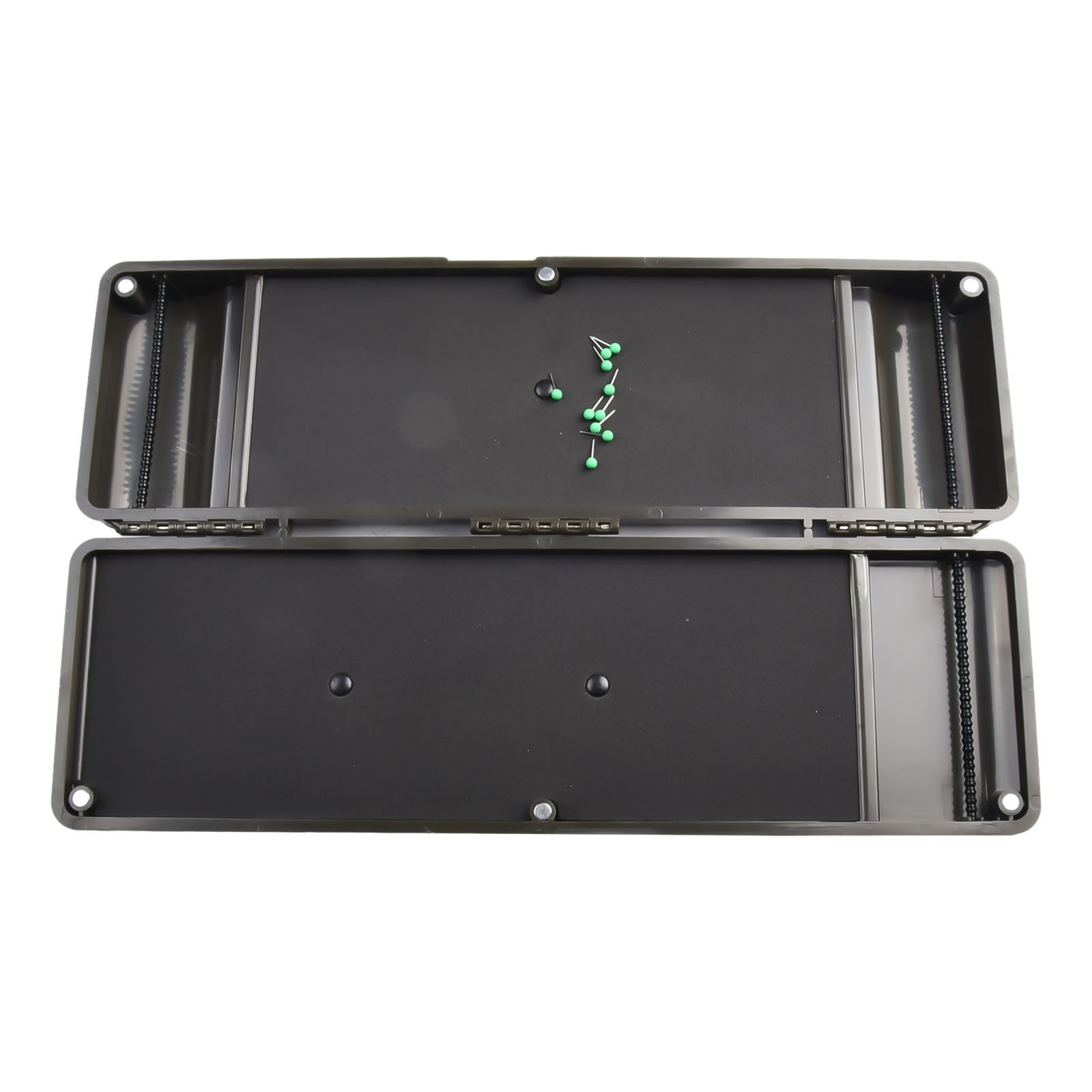 2023 New 1pc Fishing Line Box Cable Box 34.5*11*3.5cm About 379g Dark Army Green
