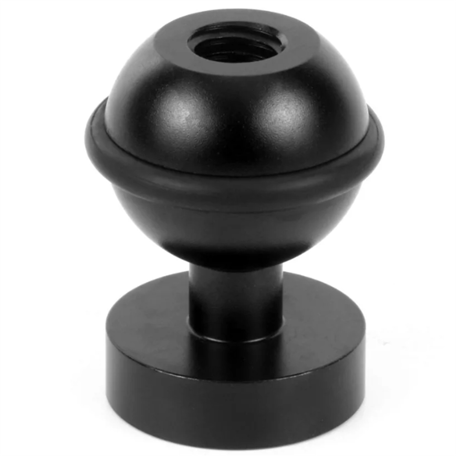 Black 1In Ball Adapter For Gopro Action Camera Fill Light Diving Flashlight